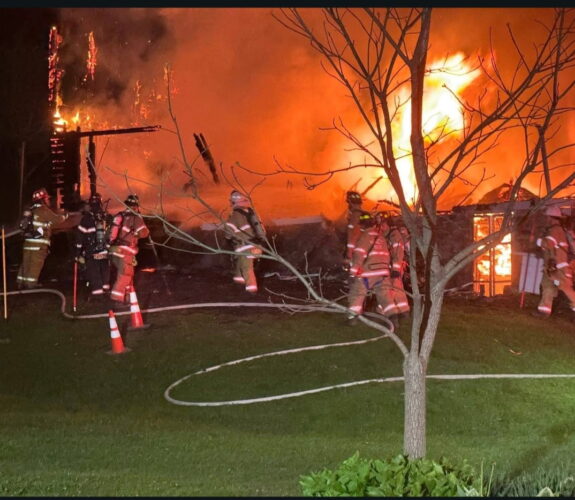 Dog alerts retiree to house fire near Barbours